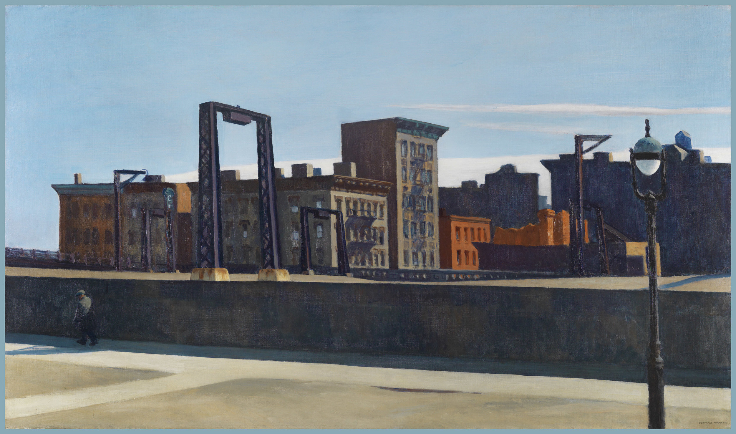 Edward Hopper,&nbsp; Manhattan Bridge Loop  (1928).
